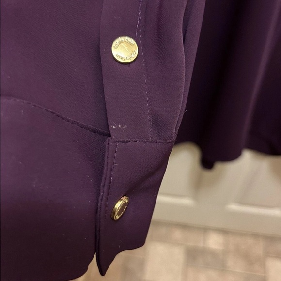 Calvin Klein Purple Button-Up Shirt Dress Sz 6 EUC!! - Picture 7 of 12